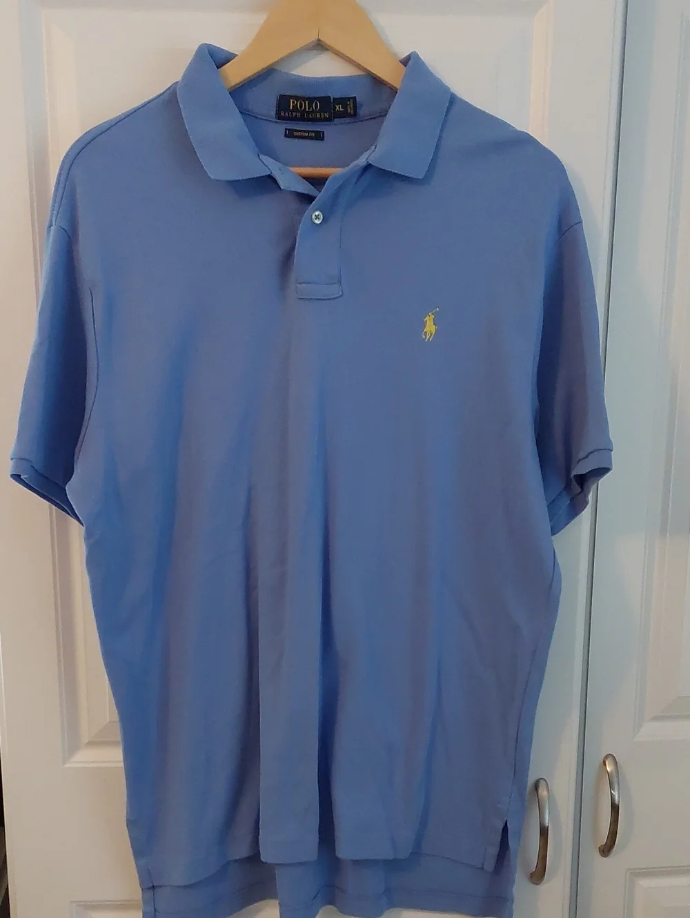 Polo by Ralph Lauren Men’s Light Blue Short Sleeve Polo Shirt